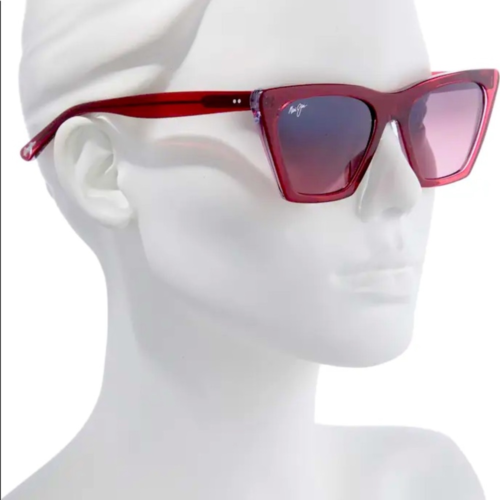 Maui Jim | Kini Kini 54mm Gradient Polarized Rectangular Sunglasses (MSRP $329)